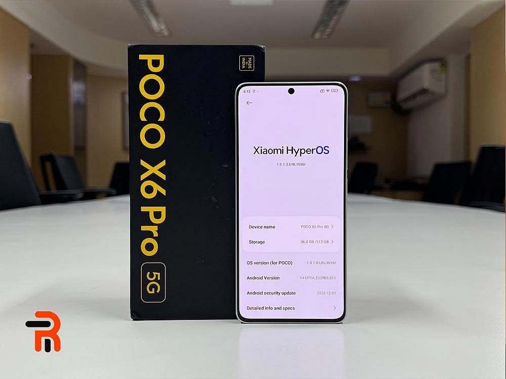 رابط کاربری گوشی Poco x6 pro